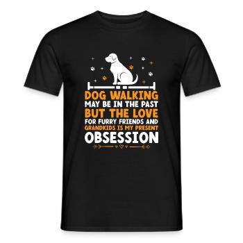 Hundeliebhaber Rentner Oma Rentner Hundebesitzer Hund - Männer T-Shirt - Schwarz - Vorne - AI Model Male 178 light (178cm)