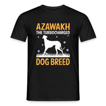 Azawakh Hundebesitzer Arabischer Windhund Tuareg Sloughi - Männer T-Shirt - Schwarz - Vorne - AI Model Male 178 light (178cm)