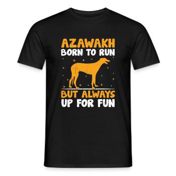 Azawakh Dog Owner Arabian Greyhound Tuareg Sloughi - Men's T-Shirt - black - Front - AI Model Male 178 light (178cm)