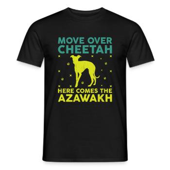 Azawakh Hundebesitzer Arabischer Windhund Tuareg Sloughi - Männer T-Shirt - Schwarz - Vorne - AI Model Male 178 light (178cm)