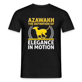 Azawakh Hundebesitzer Arabischer Windhund Tuareg Sloughi - Männer T-Shirt - Schwarz - Vorne - AI Model Male 178 light (178cm)