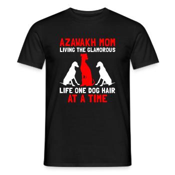 Azawakh Hundebesitzer Arabischer Windhund Tuareg Sloughi - Männer T-Shirt - Schwarz - Vorne - AI Model Male 178 light (178cm)