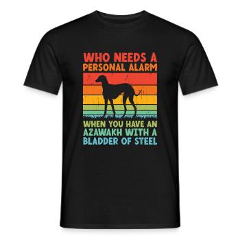 Azawakh Hundebesitzer Arabischer Windhund Tuareg Sloughi - Männer T-Shirt - Schwarz - Vorne - AI Model Male 178 light (178cm)