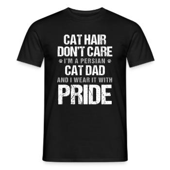 Chat persan Chat Amoureux Propriétaire de chat Persan Longhair C - T-shirt homme - noir - Devant - AI Model Male 178 light (178cm)