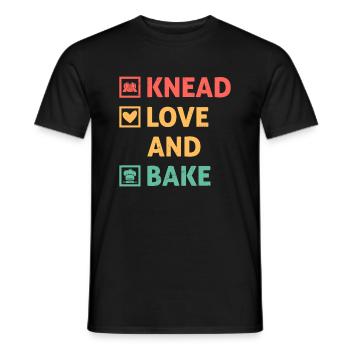 Baking Bakery Pastry Confectioner Baker Confection - Men's T-Shirt - black - Front - AI Model Male 178 light (178cm)