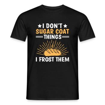 Baking Bakery Pastry Confectioner Baker Confection - Men's T-Shirt - black - Front - AI Model Male 178 light (178cm)