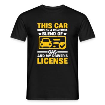 Führerschein bestanden Neuer Führerschein Fahren S - Männer T-Shirt - Schwarz - Vorne - AI Model Male 178 light (178cm)