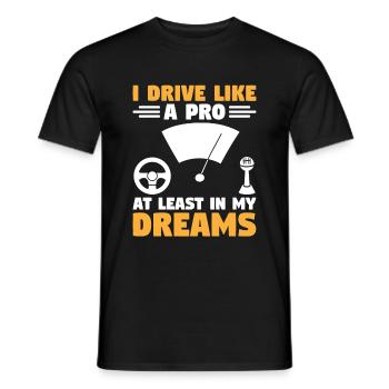 Permis de conduire passé Nouveau permis de conduire S - T-shirt homme - noir - Devant - AI Model Male 178 light (178cm)