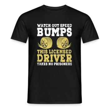 Führerschein bestanden Neuer Führerschein Fahren S - Männer T-Shirt - Schwarz - Vorne - AI Model Male 178 light (178cm)