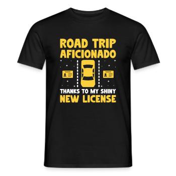 Führerschein bestanden Neuer Führerschein Fahren S - Männer T-Shirt - Schwarz - Vorne - AI Model Male 178 light (178cm)