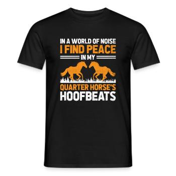 American Quarter Horse Equestrian Horse Lover Hors - Men's T-Shirt - black - Front - AI Model Male 178 light (178cm)