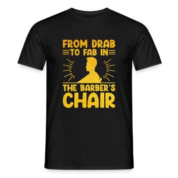 Coiffeur Coiffeur Coiffeur Coiffure Coiffure - T-shirt homme - noir - Devant - AI Model Male 178 light (178cm)