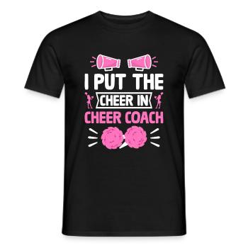 Cheerleading Coach Cheer Coach Cheerleader Cheer T - Männer T-Shirt - Schwarz - Vorne - AI Model Male 178 light (178cm)