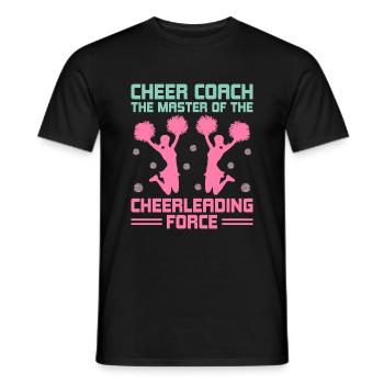 Cheerleading Coach Cheer Coach Cheerleader Cheer T - T-shirt homme - noir - Devant - AI Model Male 178 light (178cm)