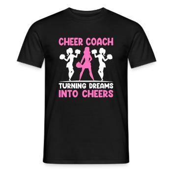 Cheerleading Coach Cheer Coach Cheerleader Cheer T - Men's T-Shirt - black - Front - AI Model Male 178 light (178cm)