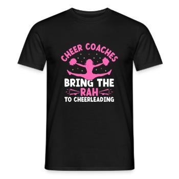Cheerleading Coach Cheer Coach Cheerleader Cheer T - Men's T-Shirt - black - Front - AI Model Male 178 light (178cm)