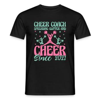 Cheerleading Coach Cheer Coach Cheerleader Cheer T - Men's T-Shirt - black - Front - AI Model Male 178 light (178cm)