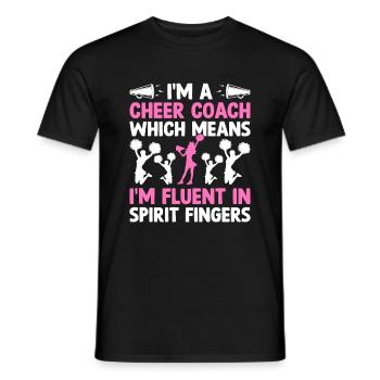 Cheerleading Coach Cheer Coach Cheerleader Cheer T - Männer T-Shirt - Schwarz - Vorne - AI Model Male 178 light (178cm)