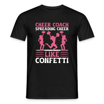 Cheerleading Coach Cheer Coach Cheerleader Cheer T - Men's T-Shirt - black - Front - AI Model Male 178 light (178cm)