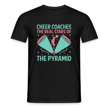 Cheerleading Coach Cheer Coach Cheerleader Cheer T - Men's T-Shirt - black - Front - AI Model Male 178 light (178cm)
