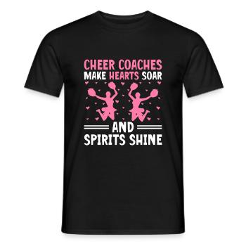 Cheerleading Coach Cheer Coach Cheerleader Cheer T - Men's T-Shirt - black - Front - AI Model Male 178 light (178cm)