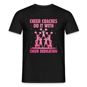 Cheerleading Coach Cheer Coach Cheerleader Cheer T - Männer T-Shirt - Schwarz - Vorne - AI Model Male 178 light (178cm)