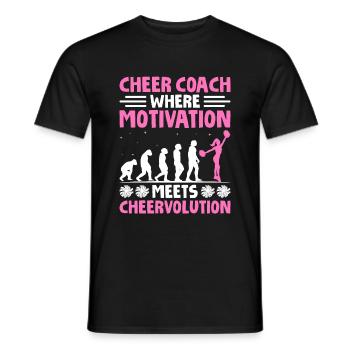 Cheerleading Coach Cheer Coach Cheerleader Cheer T - Men's T-Shirt - black - Front - AI Model Male 178 light (178cm)