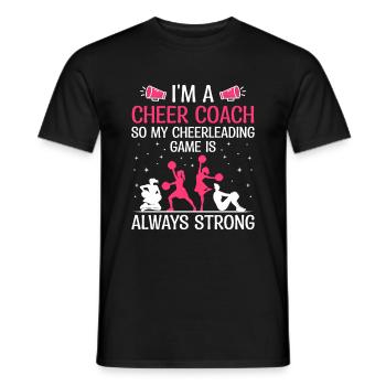 Cheerleading Coach Cheer Coach Cheerleader Cheer T - T-shirt homme - noir - Devant - AI Model Male 178 light (178cm)