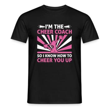 Cheerleading Coach Cheer Coach Cheerleader Cheer T - Men's T-Shirt - black - Front - AI Model Male 178 light (178cm)