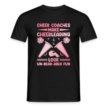 Cheerleading Coach Cheer Coach Cheerleader Cheer T - T-shirt homme - noir - Devant - AI Model Male 178 light (178cm)