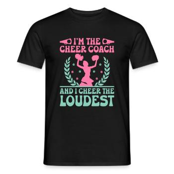 Cheerleading Coach Cheer Coach Cheerleader Cheer T - Men's T-Shirt - black - Front - AI Model Male 178 light (178cm)