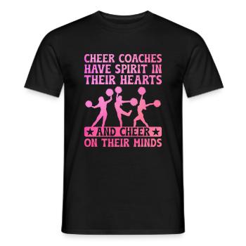 Cheerleading Coach Cheer Coach Cheerleader Cheer T - Men's T-Shirt - black - Front - AI Model Male 178 light (178cm)