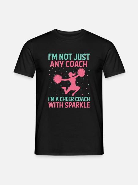 Cheerleading Coach Cheer Coach Cheerleader Cheer T - Männer T-Shirt - Schwarz