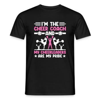 Cheerleading Coach Cheer Coach Cheerleader Cheer T - T-shirt homme - noir - Devant - AI Model Male 178 light (178cm)