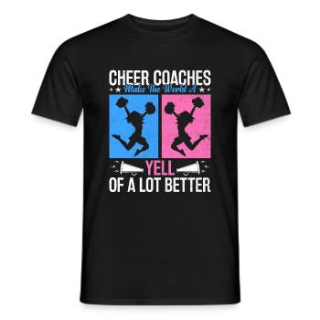 Cheerleading Coach Cheer Coach Cheerleader Cheer T - Männer T-Shirt - Schwarz - Vorne - AI Model Male 178 light (178cm)