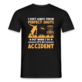 Disc Golf Player Disc Golfer Frisbee Player Par Pu - T-shirt homme - noir - Devant - AI Model Male 178 light (178cm)