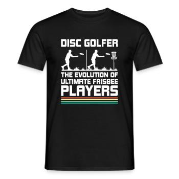 Disc Golf Spieler Disc Golfer Frisbee Spieler Par Pu - Männer T-Shirt - Schwarz - Vorne - AI Model Male 178 light (178cm)