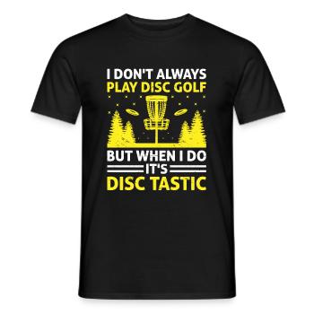 Disc Golf Player Disc Golfer Frisbee Player Par Pu - Men's T-Shirt - black - Front - AI Model Male 178 light (178cm)