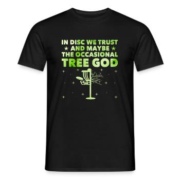 Disc Golf Player Disc Golfer Frisbee Player Par Pu - Männer T-Shirt - Schwarz - Vorne - AI Model Male 178 light (178cm)