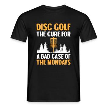 Disc Golf Player Disc Golfer Frisbee Player Par Pu - Männer T-Shirt - Schwarz - Vorne - AI Model Male 178 light (178cm)