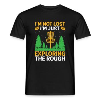 Disc Golf Player Disc Golfer Frisbee Player Par Pu - Männer T-Shirt - Schwarz - Vorne - AI Model Male 178 light (178cm)
