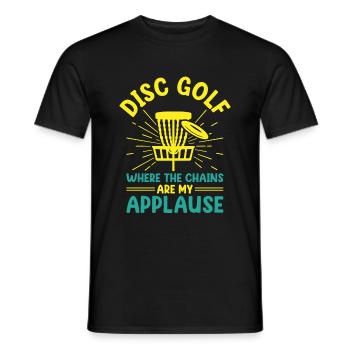 Disc Golf Player Disc Golfer Frisbee Player Par Pu - Männer T-Shirt - Schwarz - Vorne - AI Model Male 178 light (178cm)