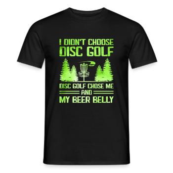 Disc Golf Player Disc Golfer Frisbee Player Par Pu - Men's T-Shirt - black - Front - AI Model Male 178 light (178cm)