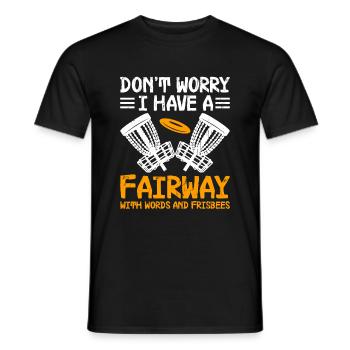 Disc Golf Player Disc Golfer Frisbee Player Par Pu - T-shirt homme - noir - Devant - AI Model Male 178 light (178cm)