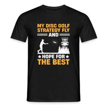 Disc Golf Player Disc Golfer Frisbee Player Par Pu - Men's T-Shirt - black - Front - AI Model Male 178 light (178cm)