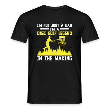 Disc Golf Player Disc Golfer Frisbee Player Par Pu - Männer T-Shirt - Schwarz - Vorne - AI Model Male 178 light (178cm)