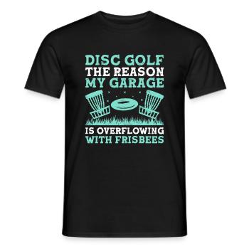 Disc Golf Player Disc Golfer Frisbee Player Par Pu - Männer T-Shirt - Schwarz - Vorne - AI Model Male 178 light (178cm)