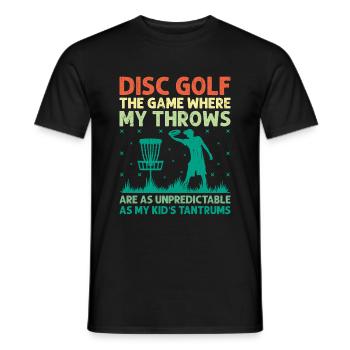 Disc Golf Player Disc Golfer Frisbee Player Par Pu - Männer T-Shirt - Schwarz - Vorne - AI Model Male 178 light (178cm)