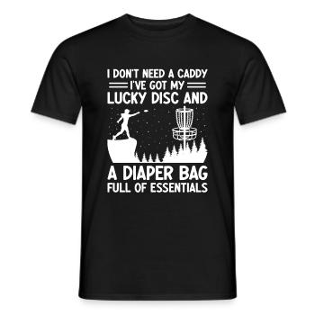 Disc Golf Player Disc Golfer Frisbee Player Par Pu - Männer T-Shirt - Schwarz - Vorne - AI Model Male 178 light (178cm)
