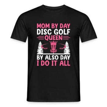 Disc Golf Player Disc Golfer Frisbee Player Par Pu - T-shirt homme - noir - Devant - AI Model Male 178 light (178cm)